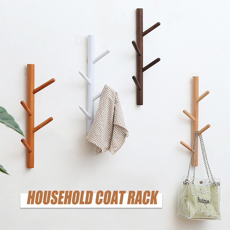 Rzemieślnicze gałąź drzewa wieszak na płaszcze drewniane klucze stojak ścienny wiszący na ubrania kapelusz organizator