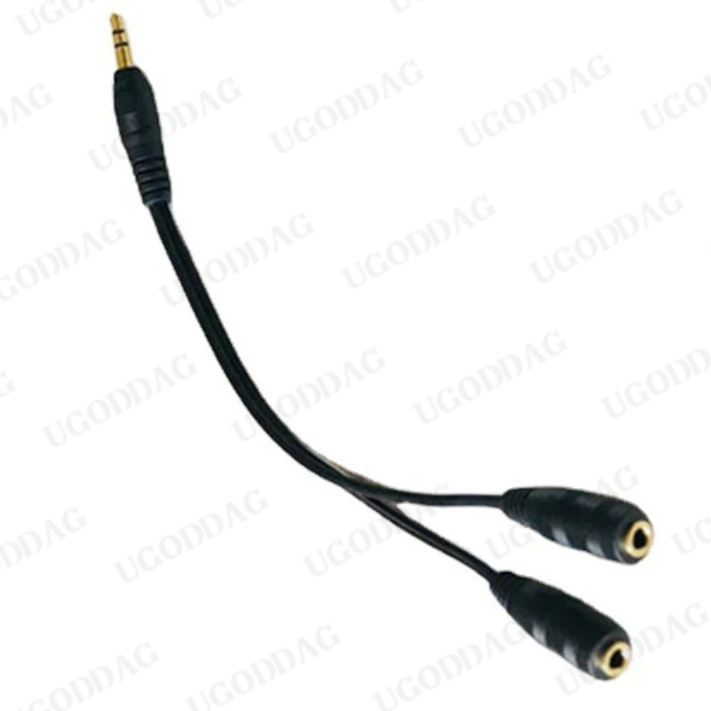 1 Stuks Hoofdtelefoon Splitter 3.5Mm Verlengkabel Audio Stereo Y Splitter (Hifi-Geluid) 3.5Mm Mannelijk Naar 2 Poorten 3.5Mm Vrouwelijke Splitter: Rood