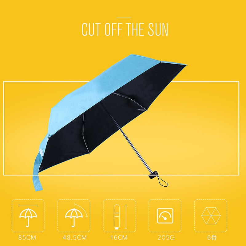 portable men's umbrella mini pocket umbrella UV protection rain folding ladies small automatic umbrella shopping