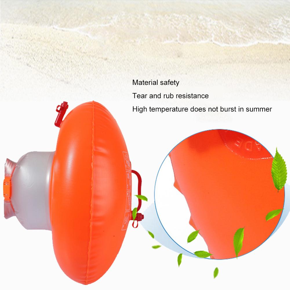 Outdoor Lifebelt PVC Swimming Buoy Safety Float Air Dry Bag Tow Float Swimming Inflatable Flotation Bag
