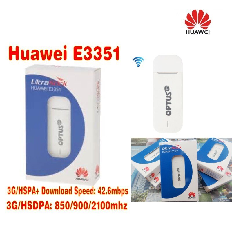 HUAWEI E3351 42.6MBPS HSPA+ 4G 3G WIRELESS MOBILE CELLULAR BROADBAND MODEM USB DONGLE UNLOCKED