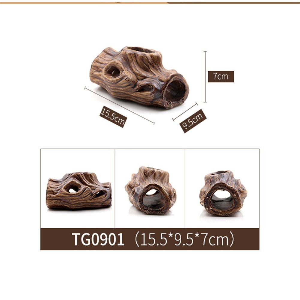 Support en forme de branche d&#39;arbre pour reptiles serpent escalade, plate-forme décorative, ornement en céramique: 901