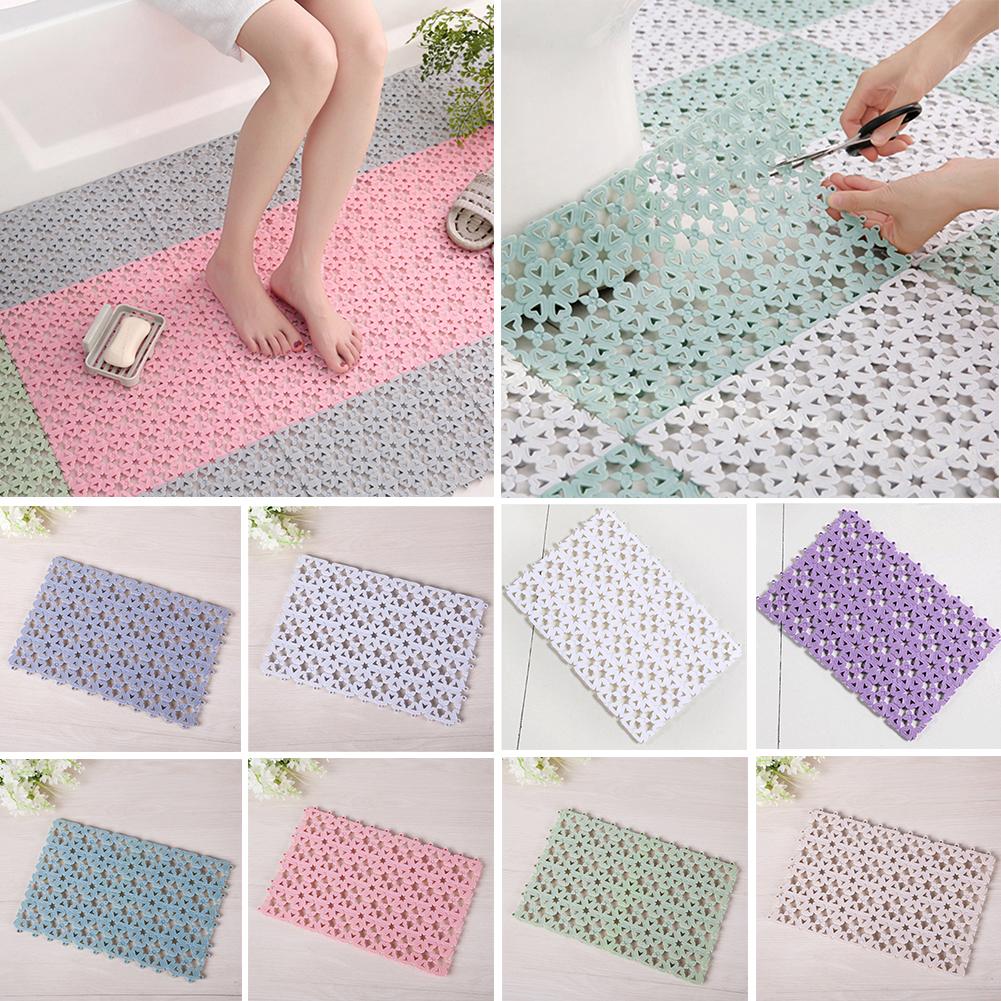 Diy Multifunctionele Uitsparing Splicing Waterdichte Badmat Douche Badkamer Antislip Mat Puzzel Coaster Isolatie Mat Accessoires