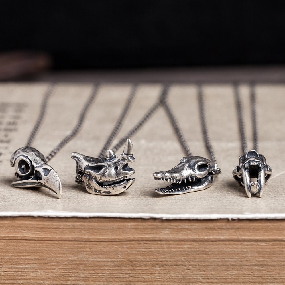 925 Sterling Silber Anhänger für Halskette Punk Schmuck Finden Zubehör Jahrgang Halskette Anhänger Schmuck Schmuck