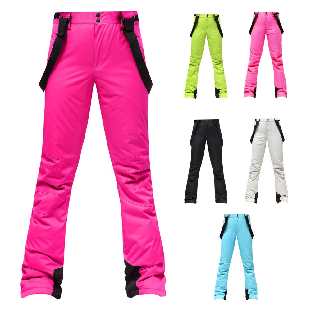 Pantalon de Ski imperméable et respirant pour femme, coupe-vent à Surface lisse, pour le snowboard