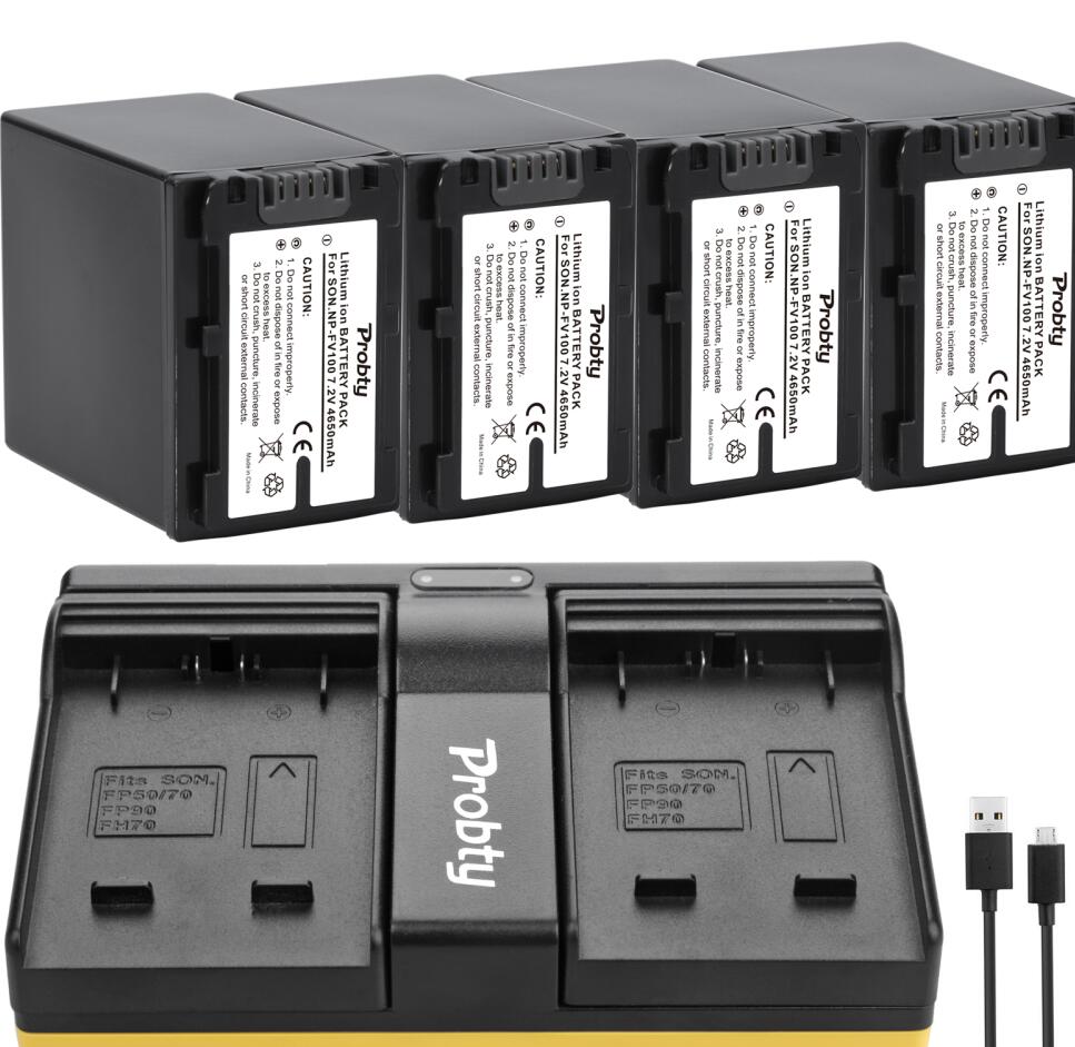 NP-FV100 bateria + ładowarka robić sony HDR-CX330 HDR-CX900 HDR-PJ810 FDR-AX100 HDR-CX130 HDR-CX150 HDR-CX300 HDR-CX305 HDR-CX350V