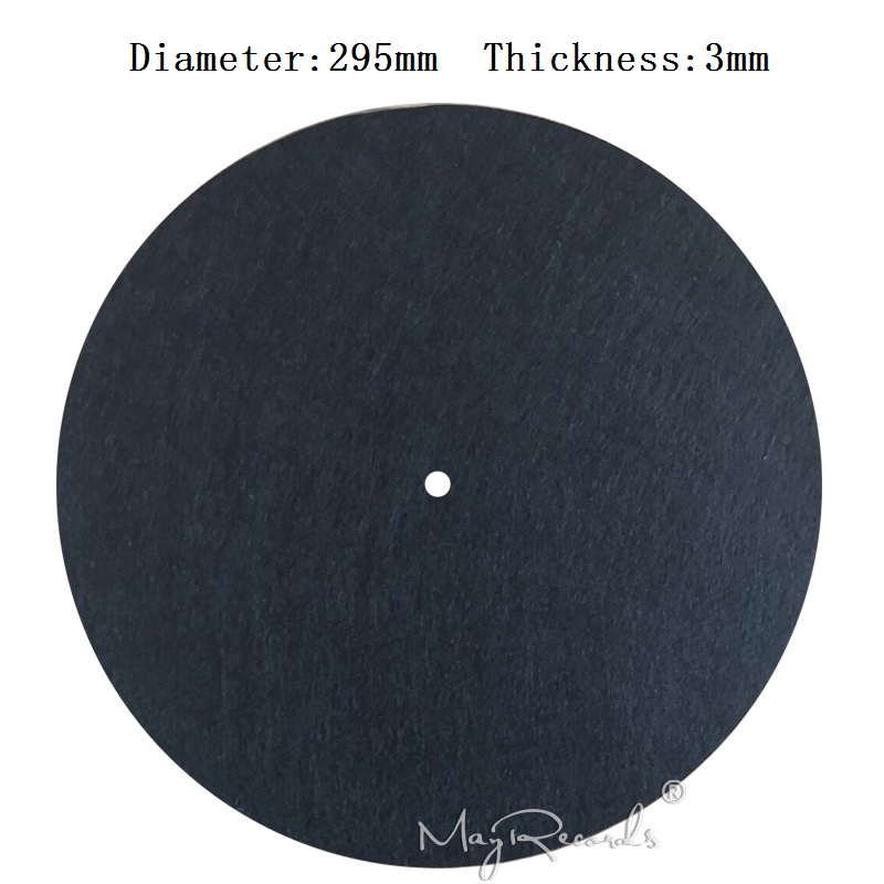 3Mm Zwarte Anti-Statische Slipmat 12 ''Vilt Record Mat Voor Fonograaf Draaischijf