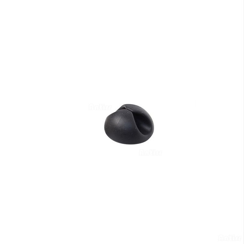 1/2/3/5 Slot Organizer do kabli silikonowy Organizer do zwijania kabla USB Desktop Tidy Management kabel z zaciskami uchwyt do myszy przewód słuchawek: Black