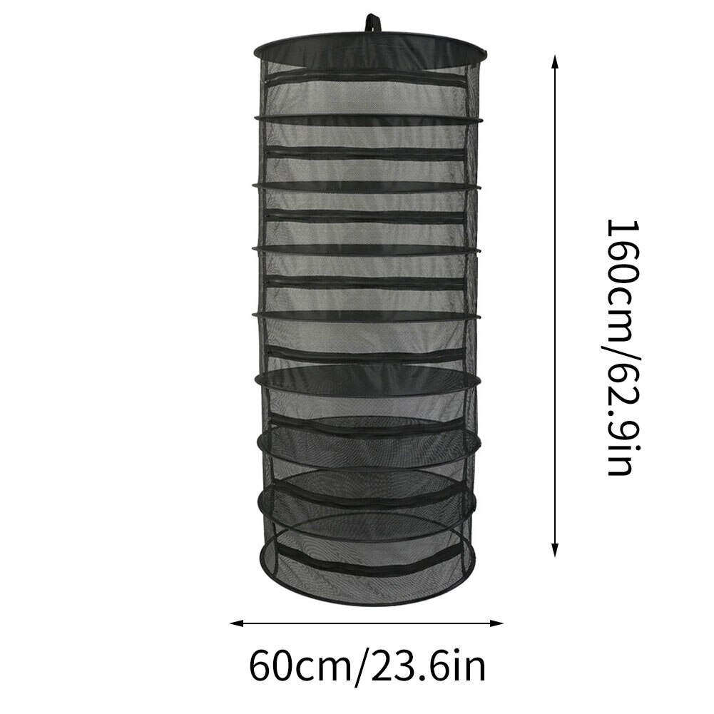 6/8 Lagen Drogen Netto Voor Kruiden Opknoping Mand Vouwen Droog Rek Kruid Drogen Netto Droger Zak Mesh Voor Bloemknoppen planten Organizer