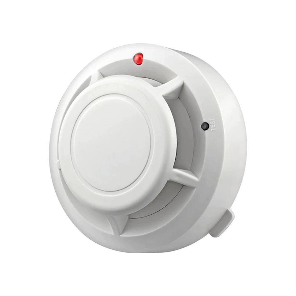 Trådløs røg branddetektor høj senstive uafhængig alarm hjem sikkerhed brand sensor røgalarm advarsel led indikator sikkerhed