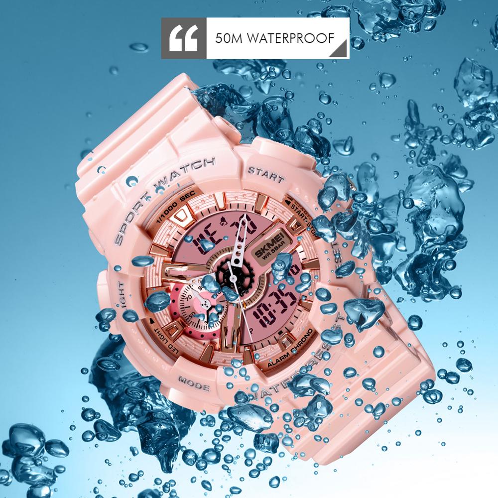 Skmei Digitale Horloge Schokbestendig Elektronische Polshorloge Heren Luxe Lichtgevende Wekker 50M Waterdicht Uur Vrouwen Horloges