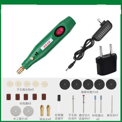 18W Mini Drill Electric Carving Pen Variable Speed USB Cordless Drill Rotary Tools Kit Engraver Pen for Grinding Polishing: set 2