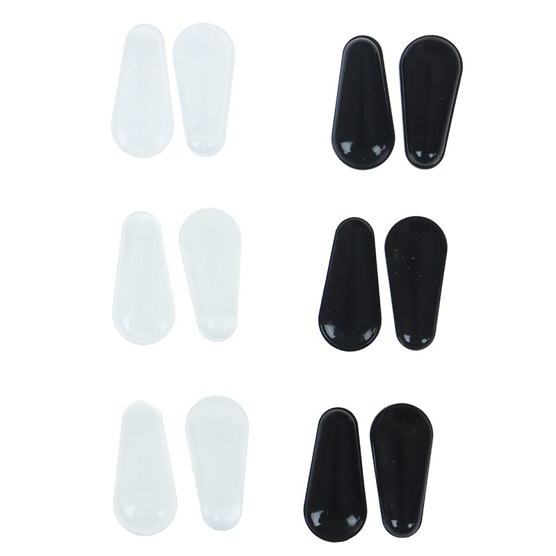 10 Paar Black Clear Water Siliconen Antislip Neus Pads Voor Bril