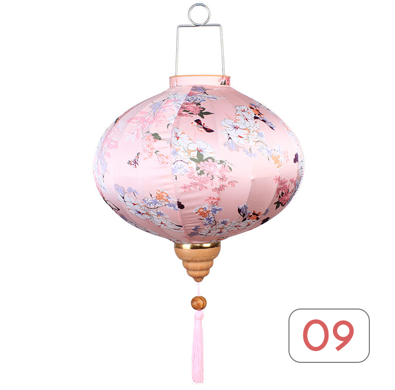 Linterna de seda china para decoración de fiestas, farol de estilo antiguo, Palacio de Vietnam, restaurante, sala de té, Festival de medio Otoño, 12/14 pulgadas