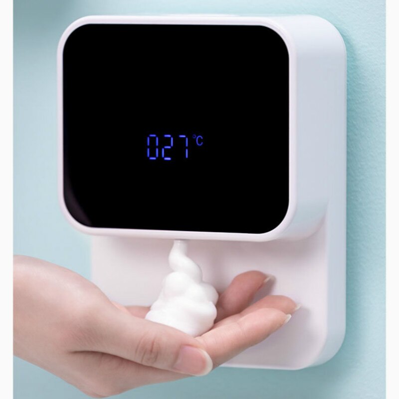 Automatisk sæbedispenser berøringsfri induktionshånddesinfektionsmiddel til vaskemiddel til badeværelse og køkken, vægmonteret
