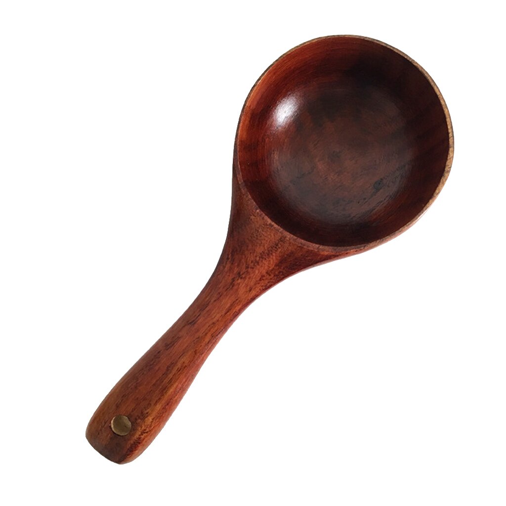 Wood Japanese Wooden Soup Spoons Ladle Tablespoons Flatware Utensils