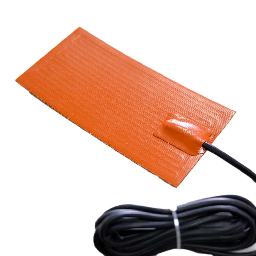 Custom 100X200Mm 220V 250W Thermostaat 70 Celsius Motor Carter Siliconen Verwarming Pad Verwarmingselement Motor Olie Pan Auto Kachel