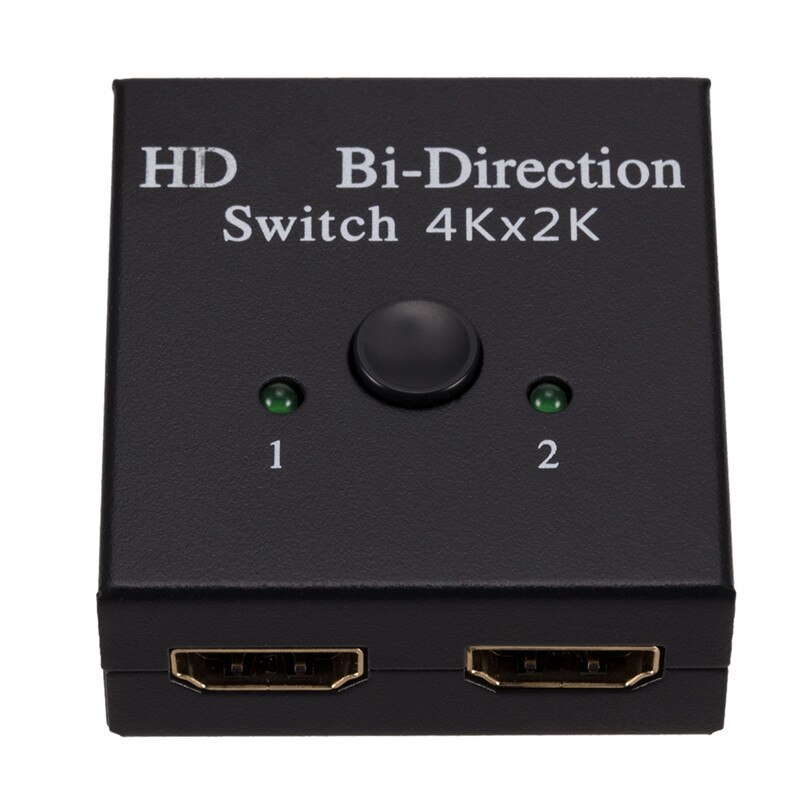 4K HDMI-compatible Switch 2 Ports Bi-directional Manual 2x1 1x2 Adapter Supports 4K FHD Ultra 1080P for Projector PS4/3 TV Box: Default Title