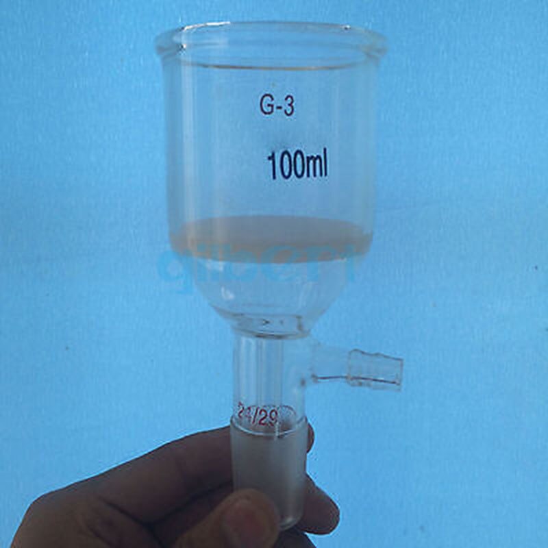 250ml Joint 24/29 filtre entonnoir sable noyau G2 grossier 30-50 microns laboratoire verre