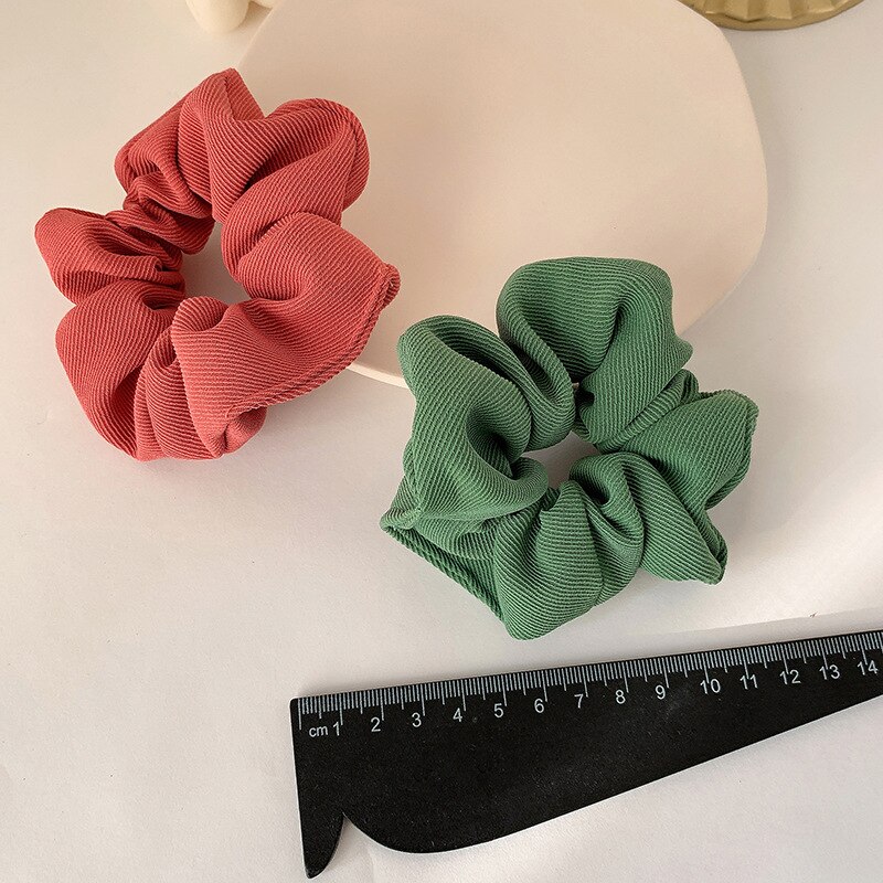 Gomas elásticas para el pelo para mujer, cintas de goma de Color liso para Coleta, lazos coreanos para el pelo, accesorios para el cabello