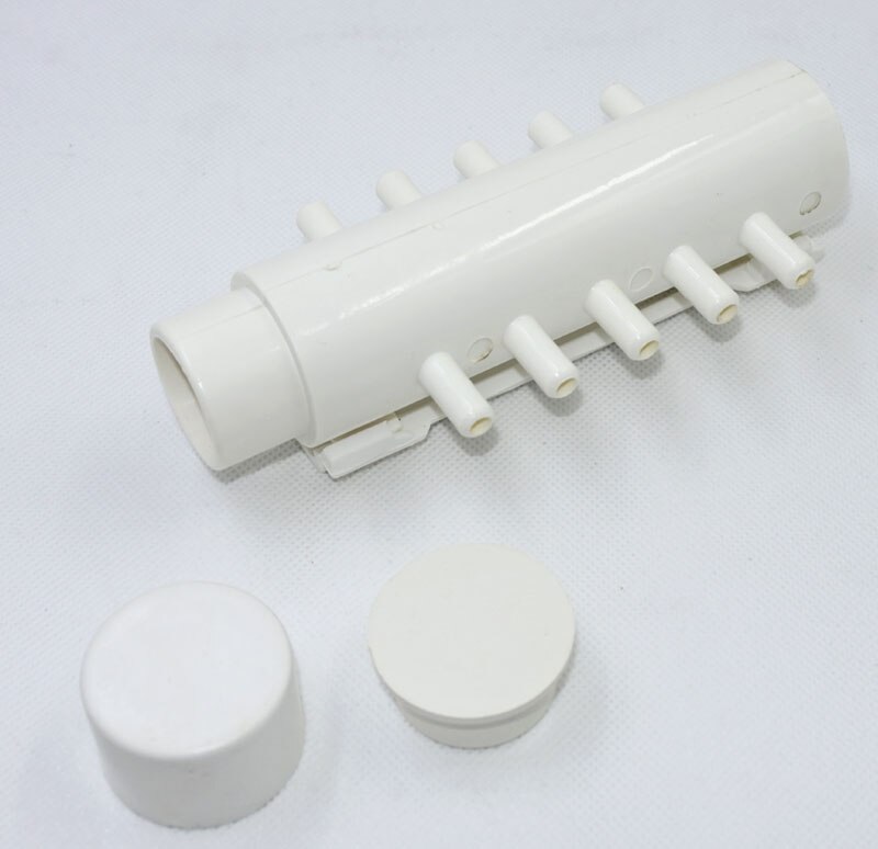 Bathtub 10 holes air distributor,Connection 8mm PVC air Manifold,32mm pipe interface,Plastic bathtub accessories