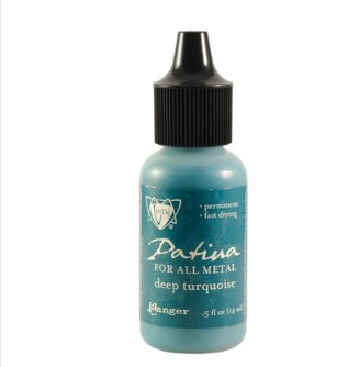 American Ranger VINTAJ PATINA Jewelry Handmade Old Pigment Metal Oxide Green Rust Effect Watercolor: Deep Turquoise