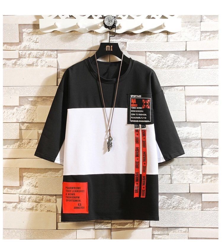 Conjunto masculino hip-hop, roupas de hip hop da moda, roupa de verão, camiseta e calça, duas peças conjunto casual