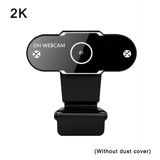 1080P 2K computer camera with microphone camera for kid Mini Computer PC Web Camera Broadcast Video Calling Conference USB Plug: 2K with cover