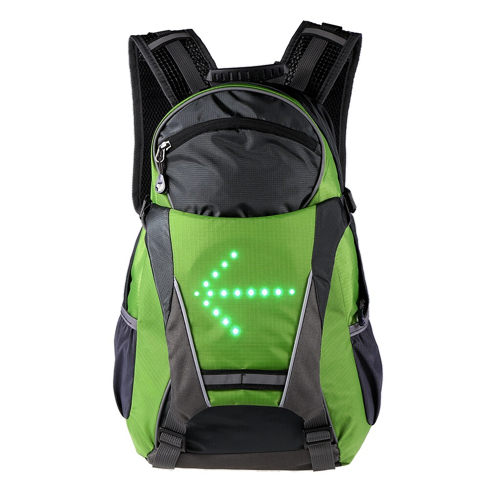 Outdoor Safety Night Riding Climbing Hiking Cycling Backpack 18L Bicycle Backpack LED Turn Signal Light Reflective Cycling Bag