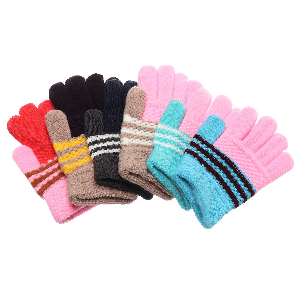 Offre spéciale gants doux et chauds pour enfants | 1 paire de gants de couleur bonbon, pour bébés garçons et filles, gants d'hiver chauds pour enfants, gants de tricot épais et jolis