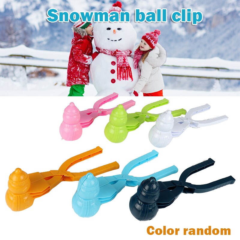 1pc Snowball Maker Tools Duck Shaped Snowman Shaped Heart Shaped Snow Maker Clip For Children Outdoor Winter Snow Mold Tools