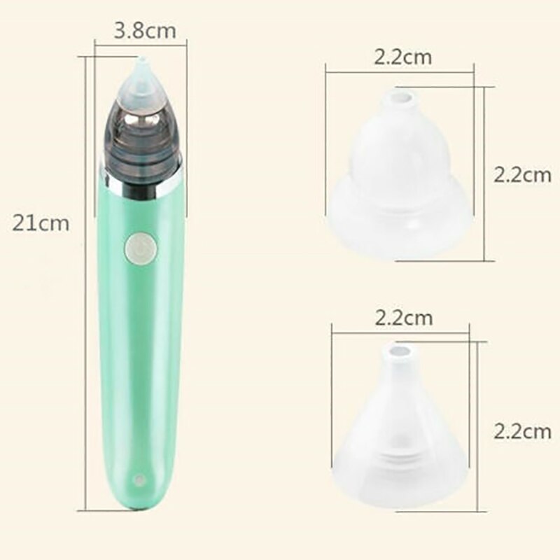 Baby Neuszuiger Elektrische Babysnuiter Pasgeboren Baby Care Sucker Cleaner Sniffling Apparatuur Kid Safe Hygiënisch Neus Aanzuiger