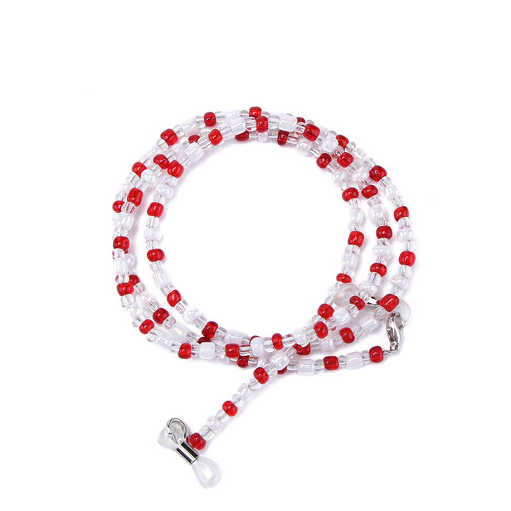 SEKINEW 1PC Women Anti-slip Reading Glasses Sunglasses Chain Cord Rope Holder Eyewear Spectacle Strap Retainer: Red