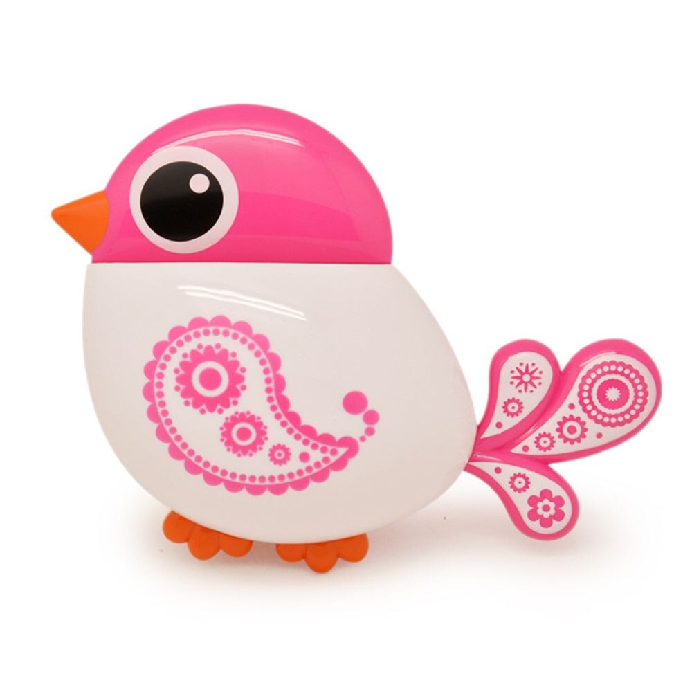 1pc Cartoon Bird Toothpaste Holder Wall Suction Cup for Kid Bathroom Organizer Toothpaste Toothbrush Holder Bathroom Accessories: Pink