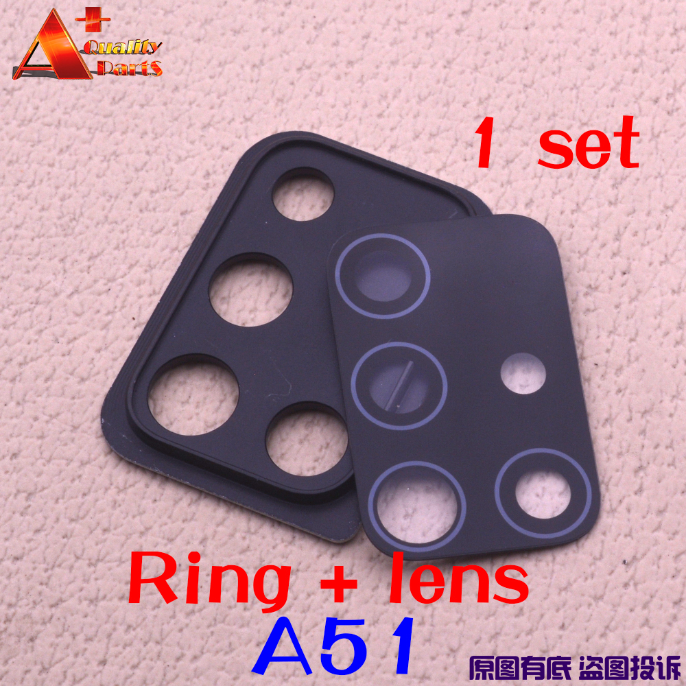 Back Rear Camera Lens Glass with Cover Frame Ring Holder Braket Assembly for Samsung Galaxy A31 A51 A71 5G A515 A516 A715 A716: A51  Full set