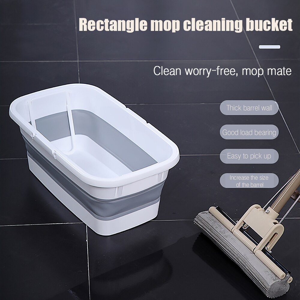 Draagbare Vouwen Cleaning Emmer Mop Houder Outdoor Vissen Toerisme Milieubescherming Wastafel Badkamer Emmer Wasstraat Hulpmiddel