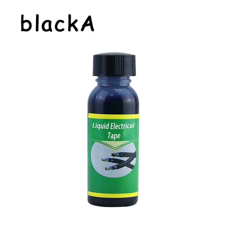 Liquid Electrical Tape Insulating Tape Rubber Electrical Wire Cable Coat Fix Line Glue Liquid Insulation Paste Sealant: black