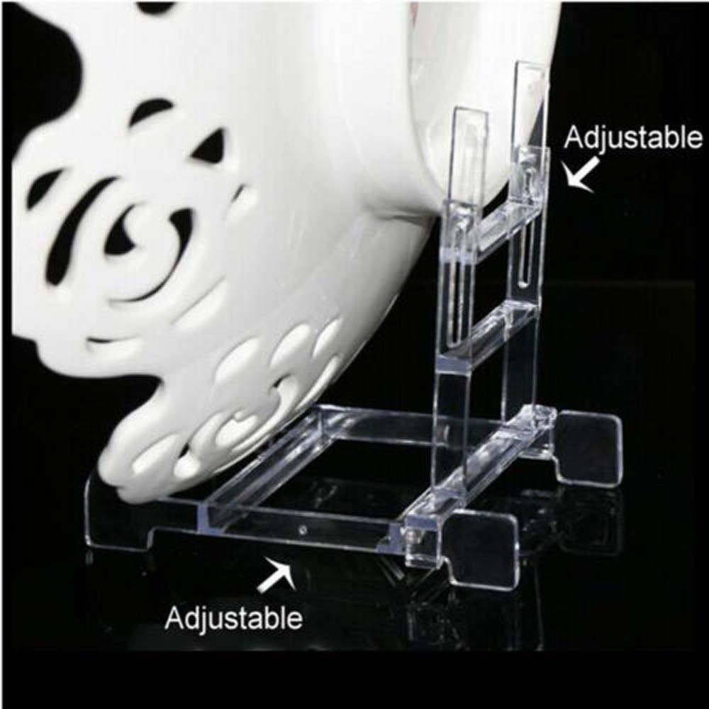 Soporte de exhibición de placa de plástico transparente, marco de imagen, caballete, soporte de imagen marco fotográfico, ajustable, 3-5 pulgadas, 1 ~ 10 Uds.