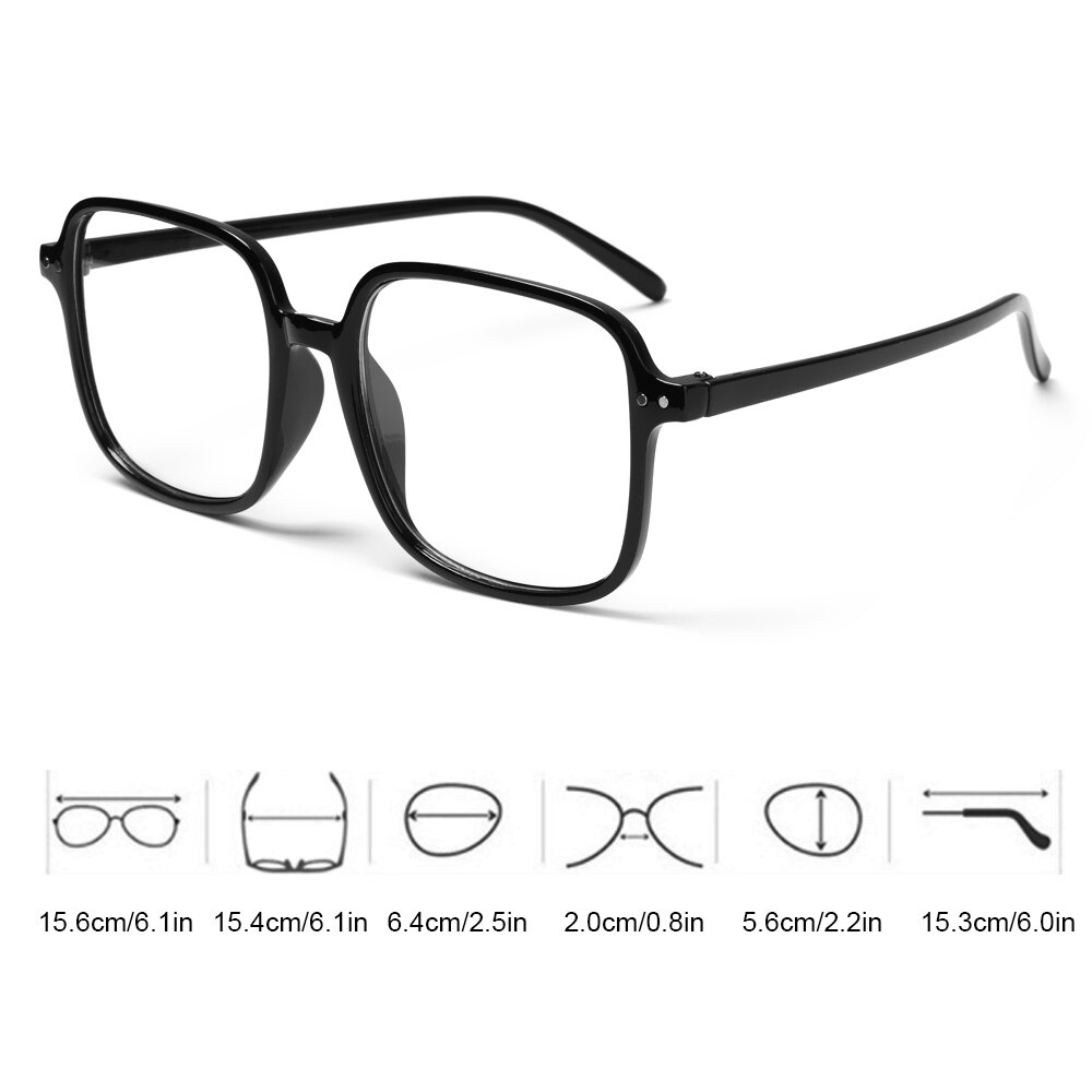 1Pc Anti Blue Ray Glasses Square Computer Gaming Eyewear Ultralight PC Frame Resin Lens Radiation Protection Glasses