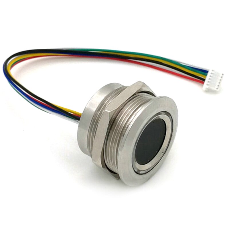 R503 Circular Round Two-Color Ring Indicator LED Control DC3.3V MX1.0-6Pin Capacitive Fingerprint Module Sensor Scanner