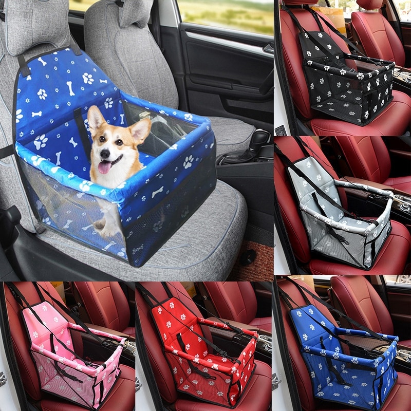 Hond Auto Seat Cover View Mesh Waterdichte Pet Carrier Car Rear Back Seat Mat Hangmat Kussen Protector Met Rits En zakken