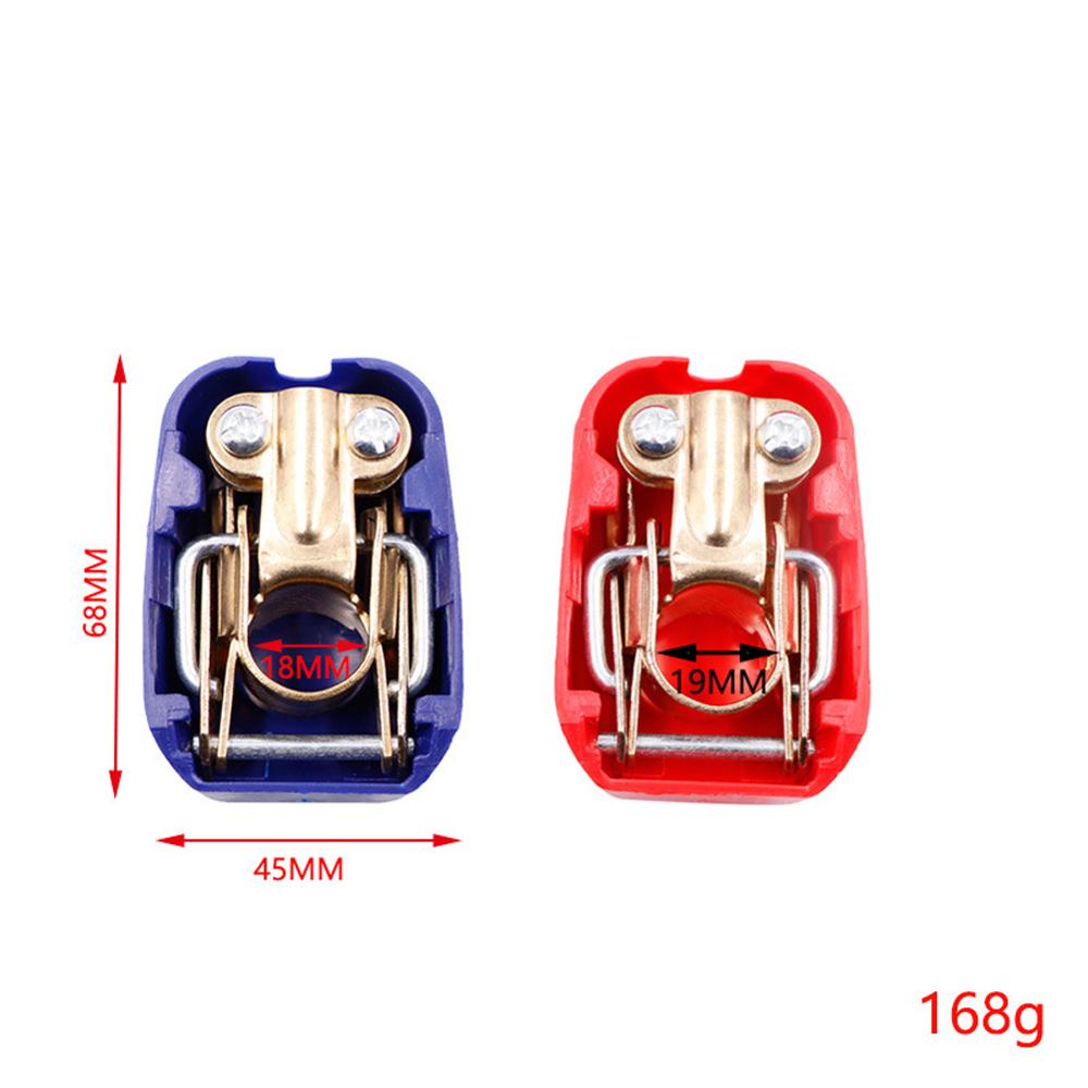 Car Battery Terminals A Pair Positive & Negative Electrode Connector Clamps Car Accessories For Batteries Standard Post Adapters