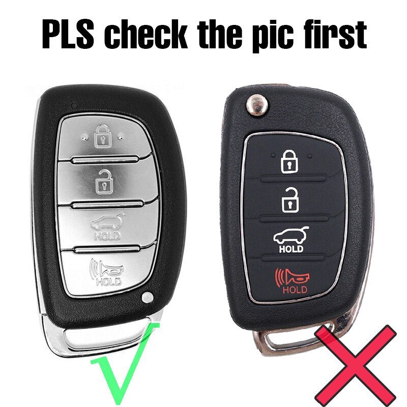 Funda de llaves de silicona para Hyundai Elantra Sonata Tucson i40 , , , , carcasa para mando a distancia sin llave piel soporte Protector