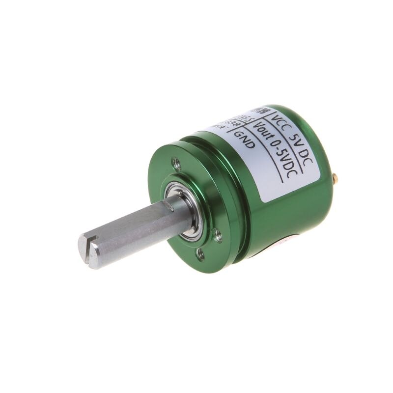 Angle Sensor Hall Effect Potentiometer Analog Transducer Rotation Displacement Non Contact Instrument DC 5V