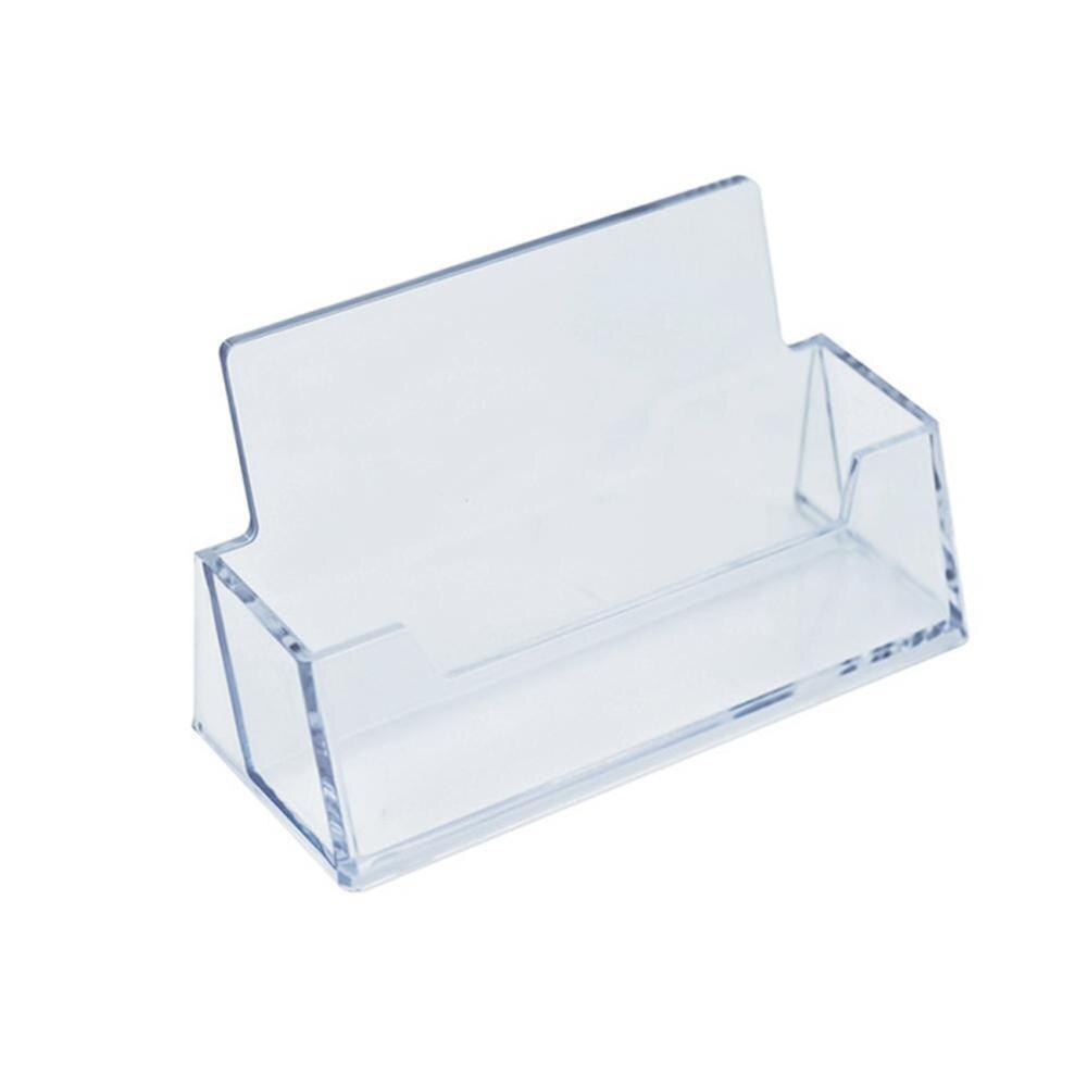 Acrylic Transparent Business Card Without Cover Business School Supplies Office Storage Office Card Box Supplies Storage B1N8: Default Title