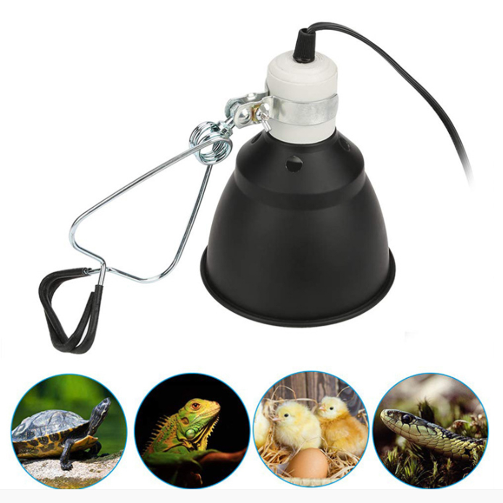 Simple Light Holder Reptile Heating Lamp Stand Pet Light Bulb Holder Lampshade Emitter Lamp Cover