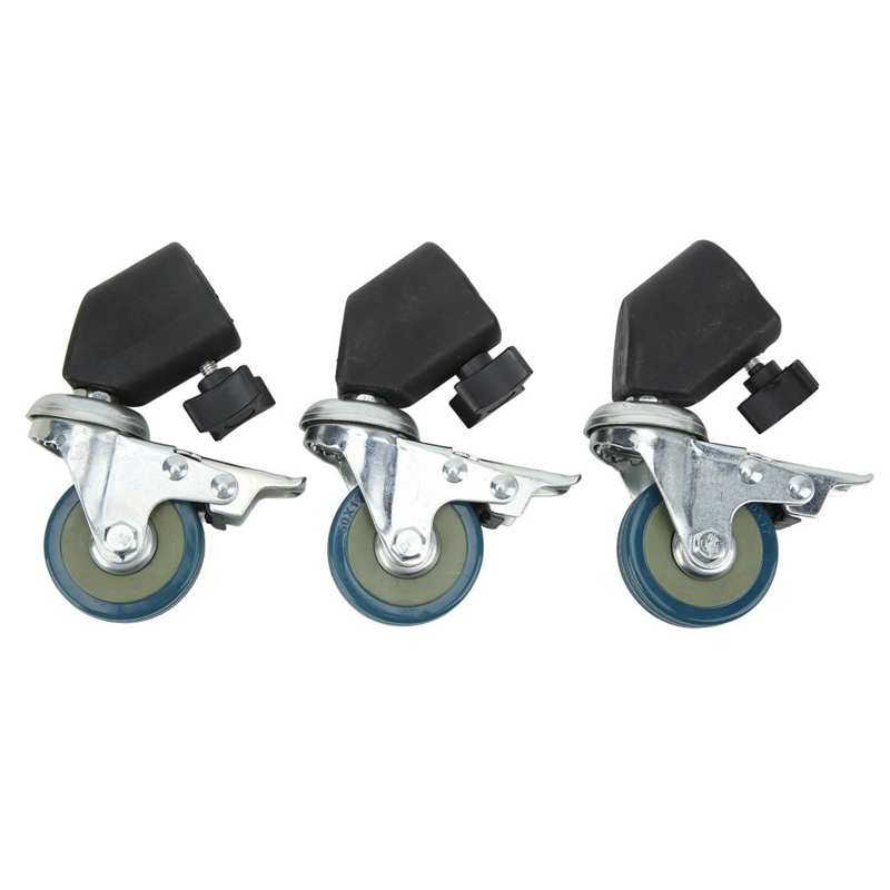 Locking Caster Set Light Stand Swivel Casters High Hardness with Brake for Photography Light Stand for Tripods