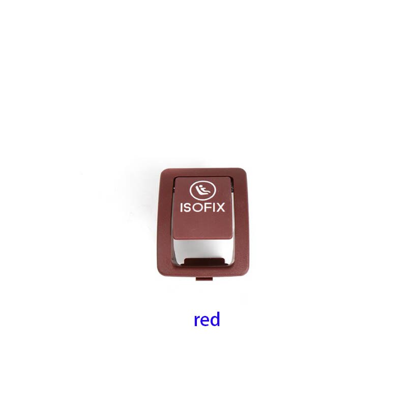 Auto Achterbank Haak Isofix Cover Kind Terughoudendheid Voor Mercedes-Benz C-Klasse W205: Rood