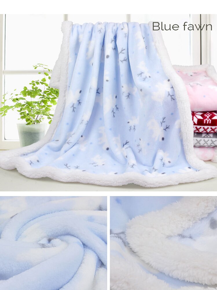 Baby Blanket Easy to Clean Suitable for Newborn Babies Simple Style Stroller Blanket 80*100cm Cartoons Comfortable Baby Blankets