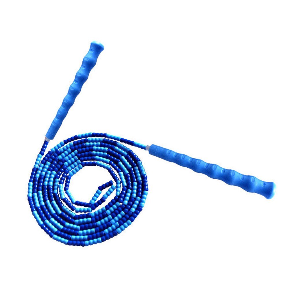 Colorful Jump Rope Soft Beaded Segmented Length Adjustable Skipping Rope Hagh Indoor Fitness Equipment Durable Fitness